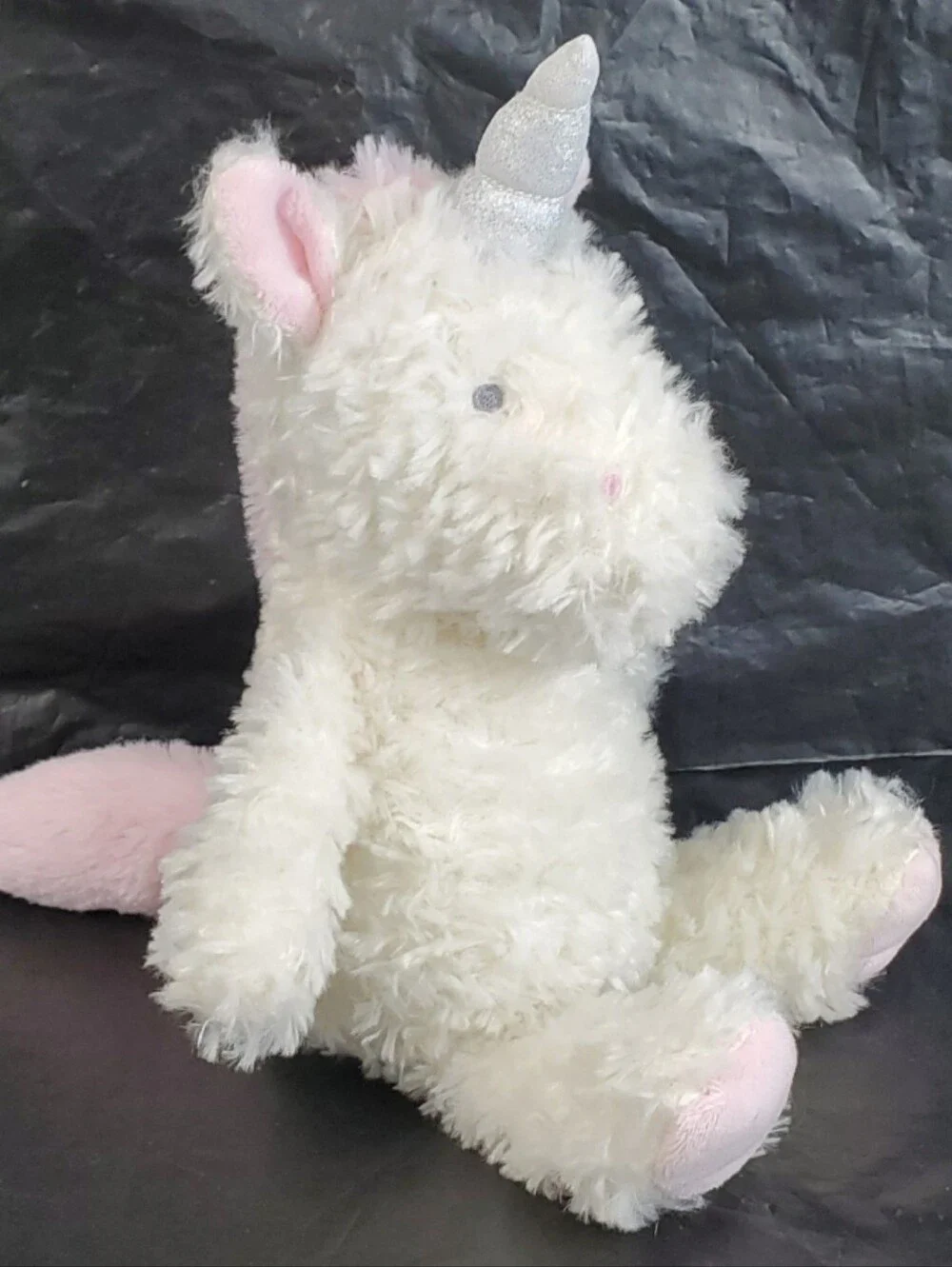 Just One You Carters Unicorn Shaggy Stuffed Animal Plush Baby Toy - GUC